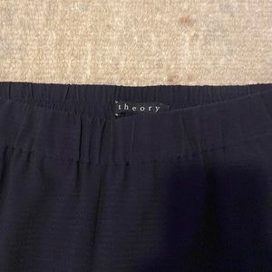 Dark navy elastic waist trouser